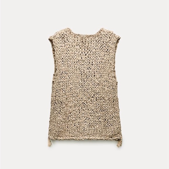 Zara Ribbon knit top - Picture 3 of 7